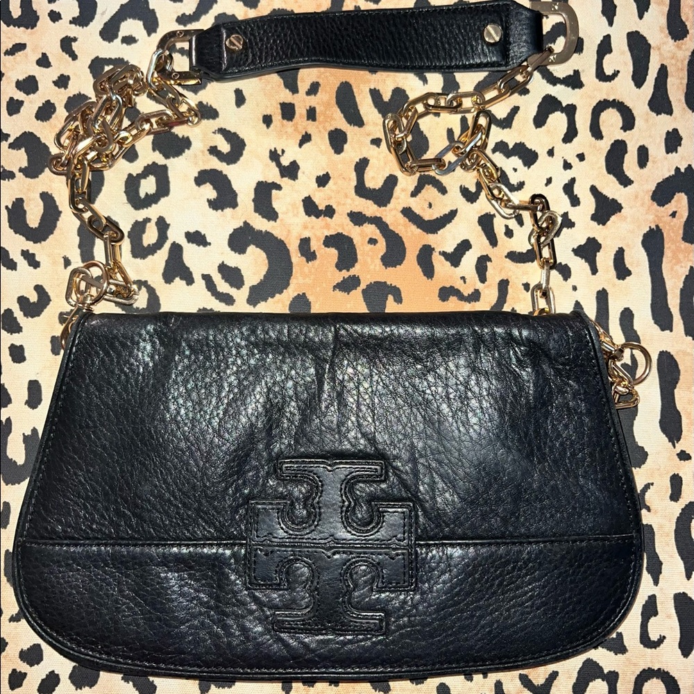 Tory Burch Reva Logo Purse black